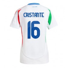 Italien Bryan Cristante #16 Bortatröja Dam EM 2024 Korta ärmar